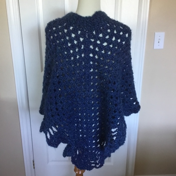 New Crocheted Poncho - Picture 3 of 4